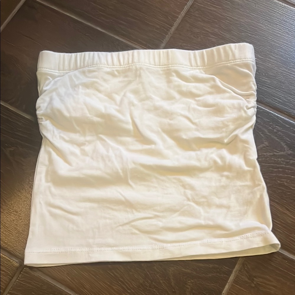 White Women's Strapless top
